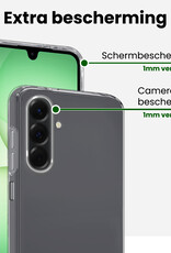 BASEY. BASEY. Samsung Galaxy A17 Hoesje Siliconen - Transparant - 2 PACK