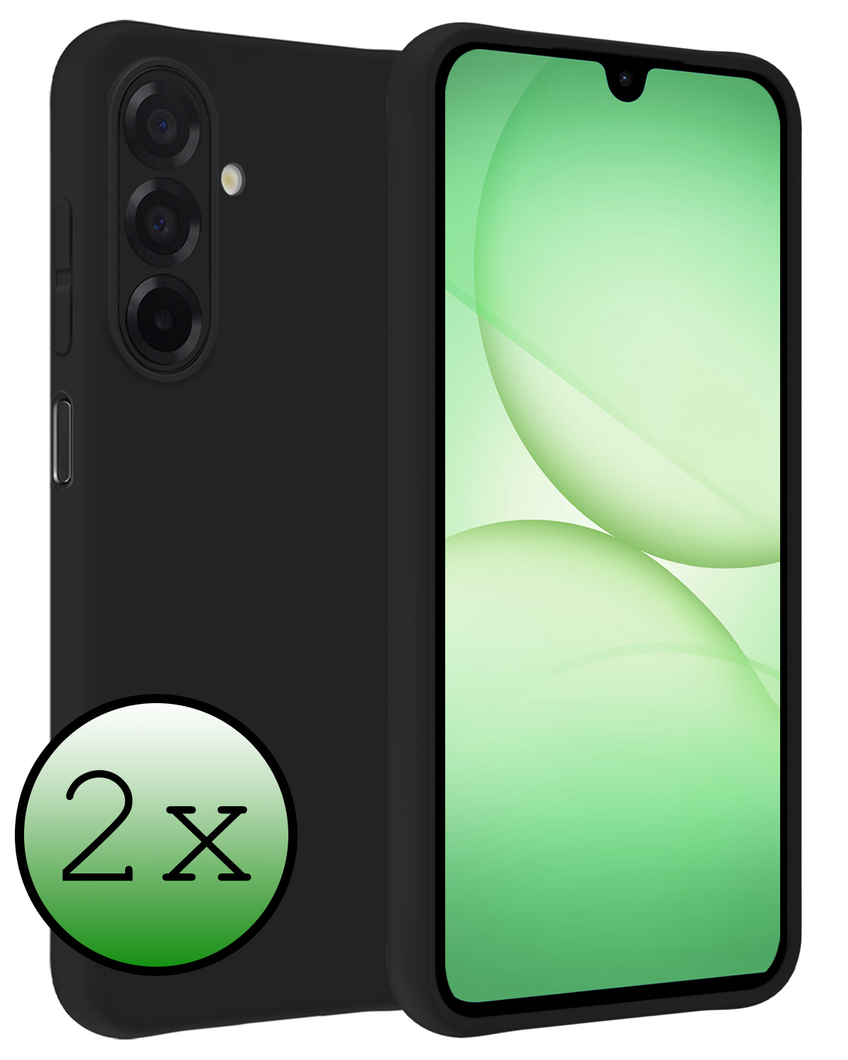 BASEY. BASEY. Samsung Galaxy A17 Hoesje Siliconen - Zwart - 2 PACK