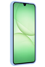 BASEY. BASEY. Samsung Galaxy A17 Hoesje Siliconen Met Screenprotector - Lichtblauw