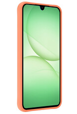 BASEY. BASEY. Samsung Galaxy A17 Hoesje Siliconen Met Screenprotector - Perzik