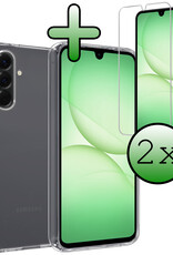 BASEY. BASEY. Samsung Galaxy A17 Hoesje Siliconen Met Screenprotector - Transparant