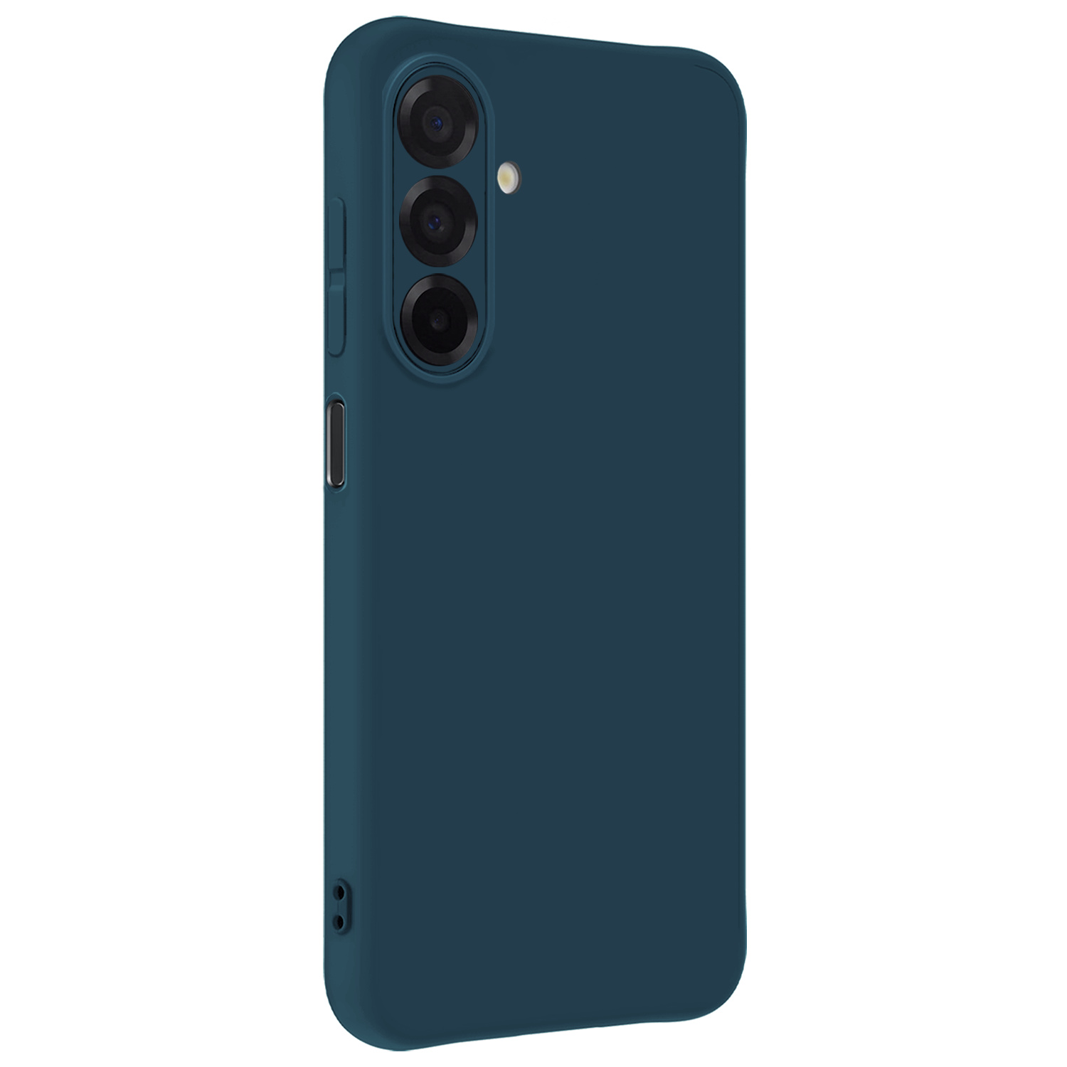 BASEY. BASEY. Samsung Galaxy A17 Hoesje Siliconen Met 2x Screenprotector - Donkerblauw