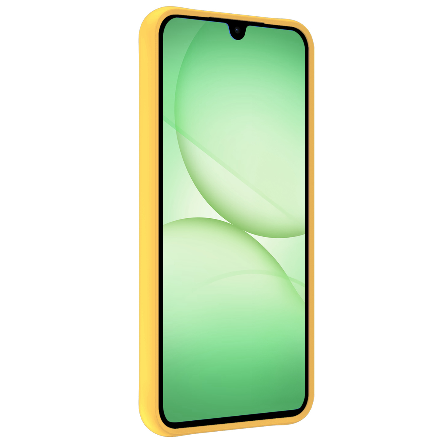 BASEY. BASEY. Samsung Galaxy A17 Hoesje Siliconen Met 2x Screenprotector - Geel