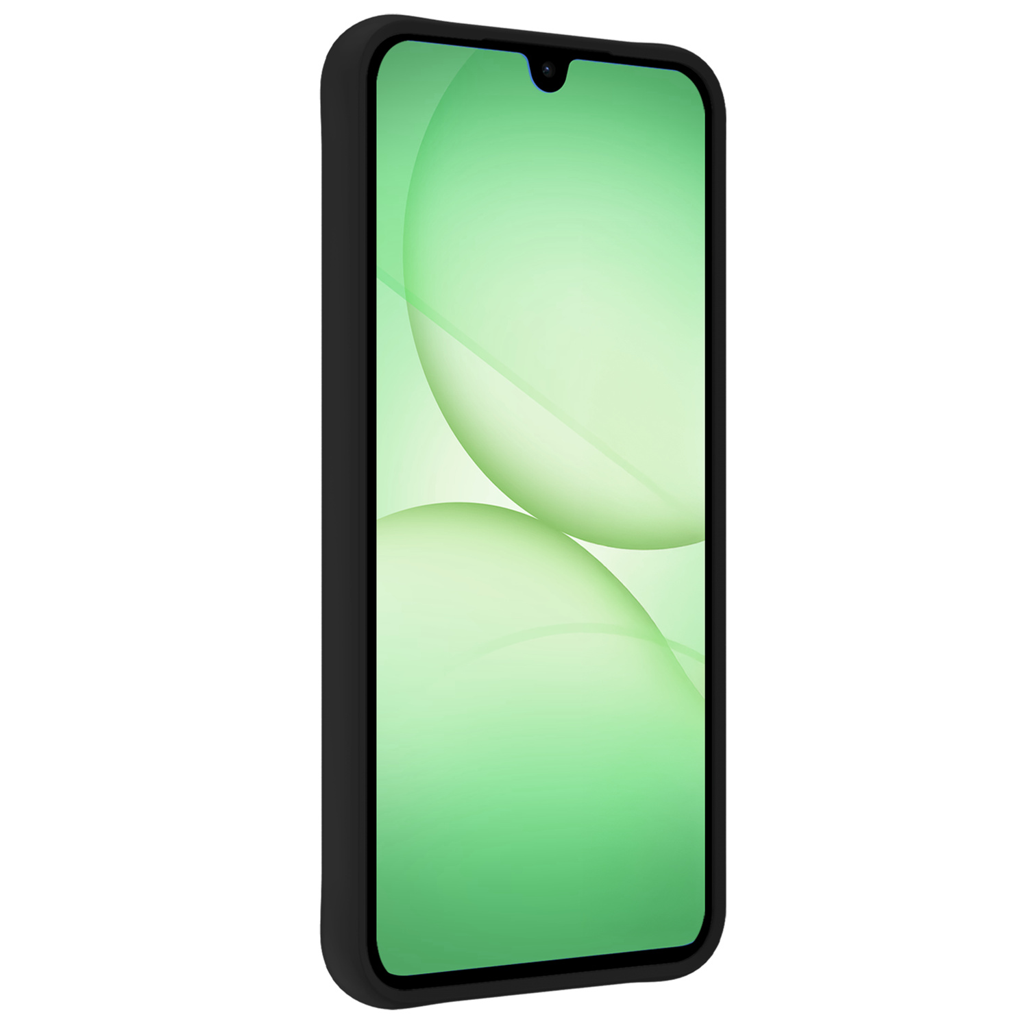 BASEY. BASEY. Samsung Galaxy A17 Hoesje Siliconen Met 2x Screenprotector - Zwart