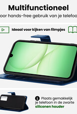 BASEY. BASEY. Samsung Galaxy A17 Hoesje Bookcase - Donkerblauw