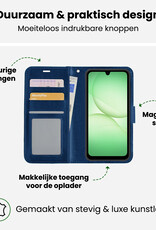 BASEY. BASEY. Samsung Galaxy A17 Hoesje Bookcase - Donkerblauw