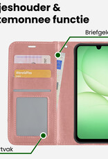 BASEY. BASEY. Samsung Galaxy A17 Hoesje Bookcase - Rose Goud