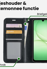 BASEY. BASEY. Samsung Galaxy A17 Hoesje Bookcase - Zwart