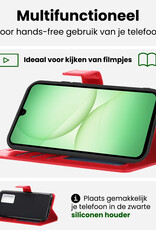 BASEY. BASEY. Samsung Galaxy A17 Hoesje Bookcase Met 2x Screenprotector - Rood