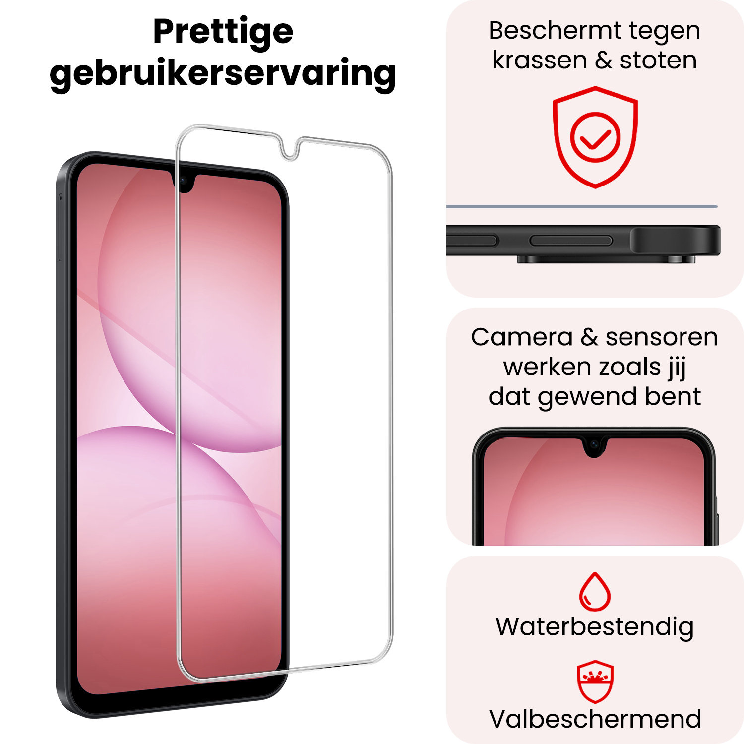 NoXx NoXx Samsung Galaxy A17 Screenprotector Glas - 3 PACK