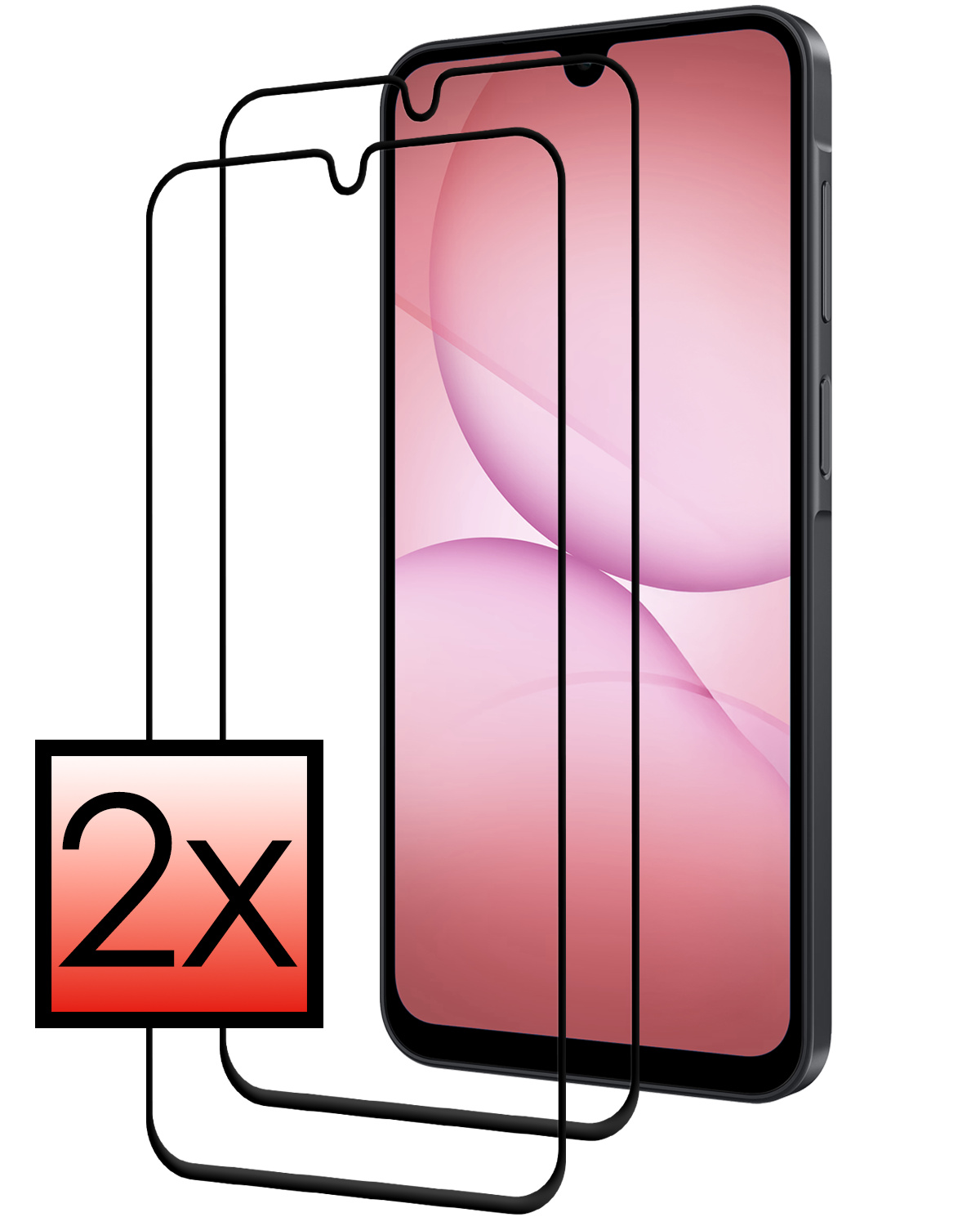NoXx NoXx Samsung Galaxy A17 Screenprotector Glas Full Cover - 2 PACK