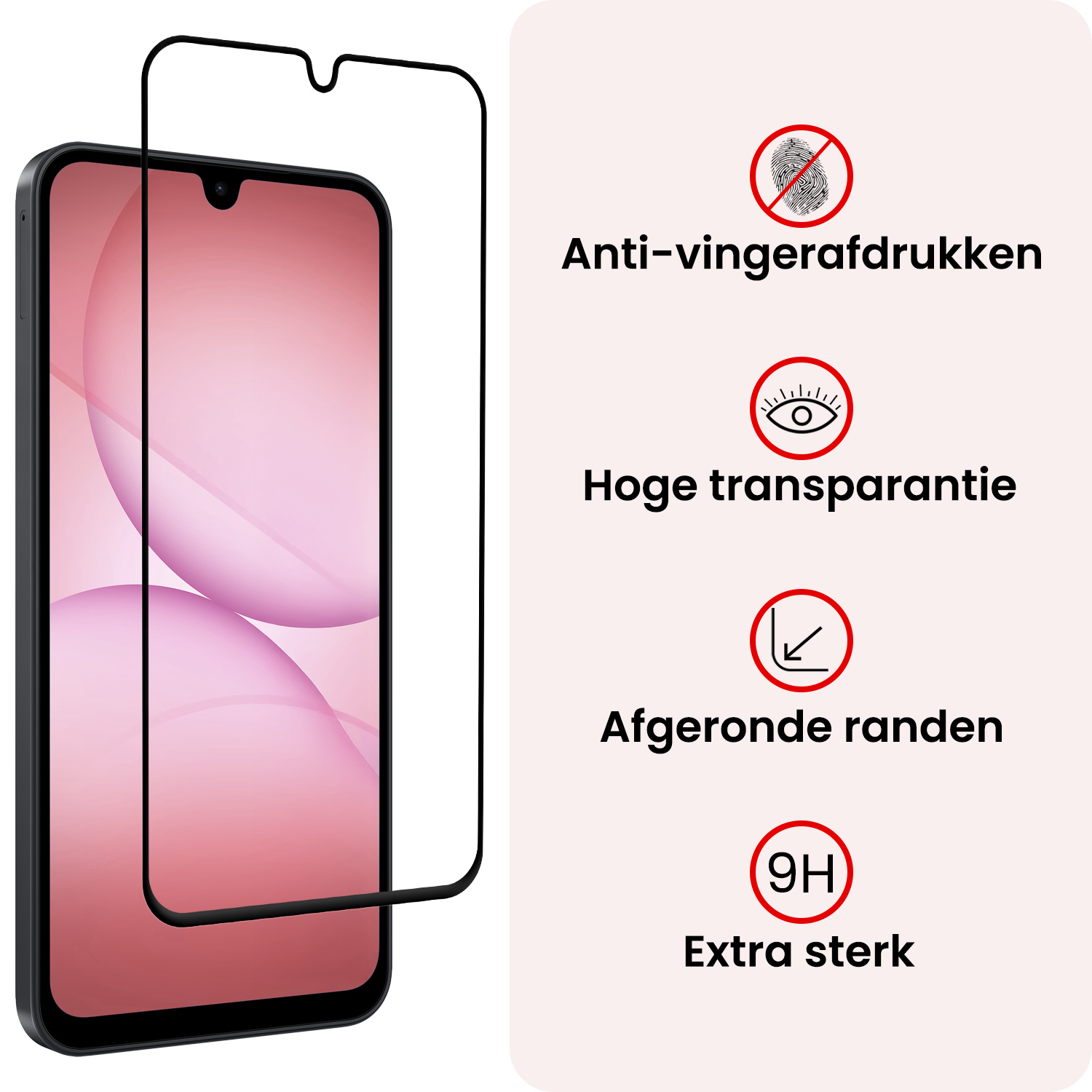 NoXx NoXx Samsung Galaxy A17 Screenprotector Glas Full Cover - 3 PACK