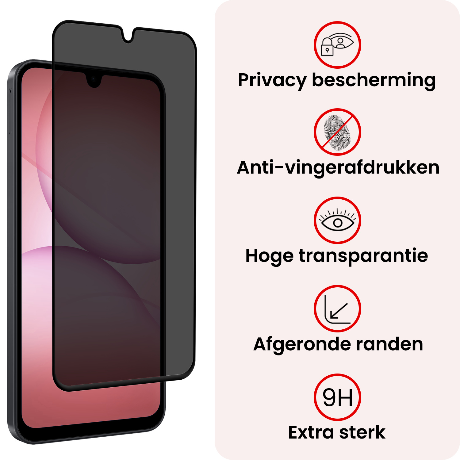 NoXx NoXx Samsung Galaxy A17 Screenprotector Glas Privacy
