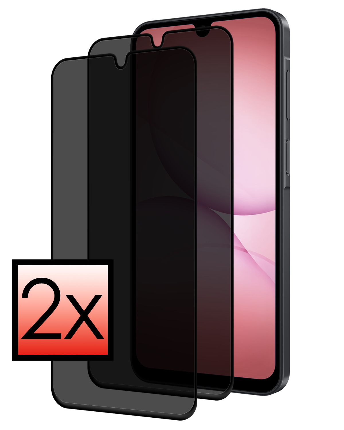NoXx NoXx Samsung Galaxy A17 Screenprotector Glas Privacy - 2 PACK