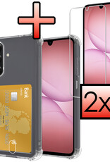 NoXx NoXx Samsung Galaxy A17 Hoesje Pashouder Met 2x Screenprotector