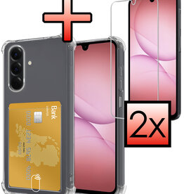 NoXx NoXx Samsung Galaxy A17 Hoesje Pashouder Met 2x Screenprotector