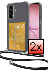 NoXx NoXx Samsung Galaxy A17 Hoesje Pashouder met Koord - 2 PACK