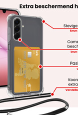 NoXx NoXx Samsung Galaxy A17 Hoesje Pashouder met Koord - 2 PACK