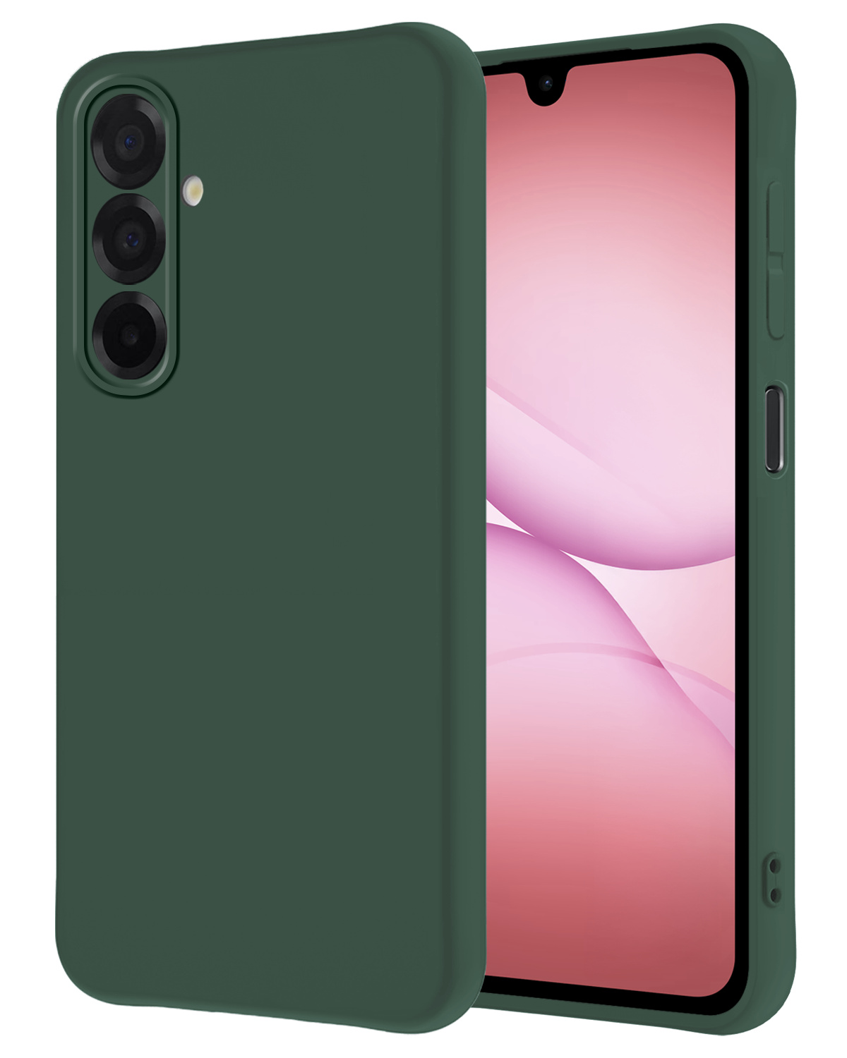 NoXx NoXx Samsung Galaxy A17 Hoesje Siliconen - Donkergroen