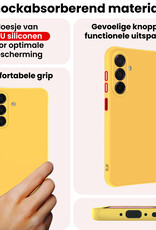 NoXx NoXx Samsung Galaxy A17 Hoesje Siliconen - Geel