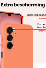 NoXx NoXx Samsung Galaxy A17 Hoesje Siliconen - Perzik