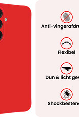 NoXx NoXx Samsung Galaxy A17 Hoesje Siliconen - Rood