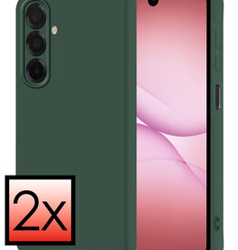 NoXx NoXx Samsung Galaxy A17 Hoesje Siliconen - Donkergroen - 2 PACK