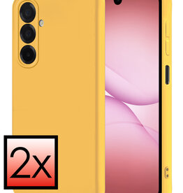 NoXx NoXx Samsung Galaxy A17 Hoesje Siliconen - Geel - 2 PACK