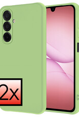 NoXx NoXx Samsung Galaxy A17 Hoesje Siliconen - Groen - 2 PACK