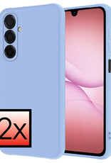 NoXx NoXx Samsung Galaxy A17 Hoesje Siliconen - Lichtblauw - 2 PACK