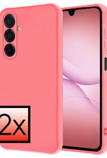 NoXx NoXx Samsung Galaxy A17 Hoesje Siliconen - Lichtroze - 2 PACK