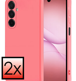 NoXx NoXx Samsung Galaxy A17 Hoesje Siliconen - Lichtroze - 2 PACK