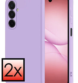 NoXx NoXx Samsung Galaxy A17 Hoesje Siliconen - Lila - 2 PACK