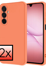 NoXx NoXx Samsung Galaxy A17 Hoesje Siliconen - Perzik - 2 PACK