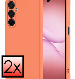 NoXx NoXx Samsung Galaxy A17 Hoesje Siliconen - Perzik - 2 PACK