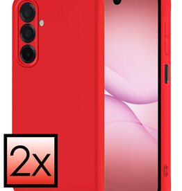 NoXx NoXx Samsung Galaxy A17 Hoesje Siliconen - Rood - 2 PACK