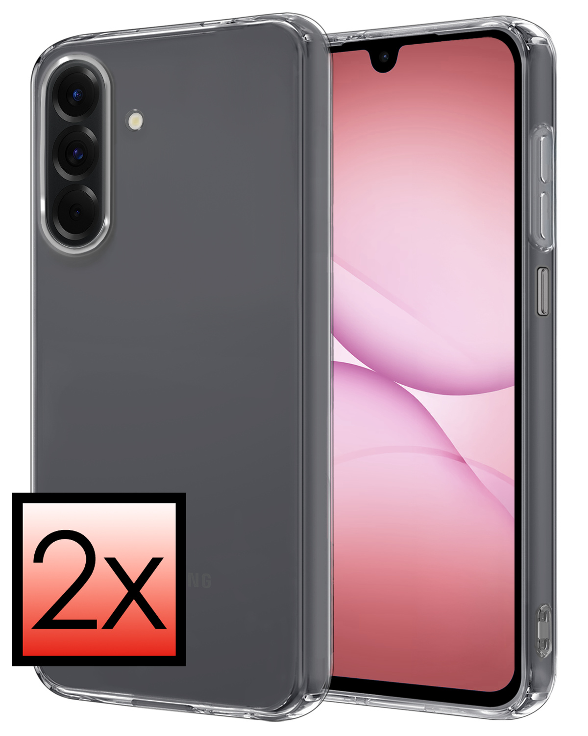 NoXx NoXx Samsung Galaxy A17 Hoesje Siliconen - Transparant - 2 PACK