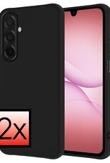 NoXx NoXx Samsung Galaxy A17 Hoesje Siliconen - Zwart - 2 PACK