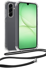 BASEY. BASEY. Samsung Galaxy A17 Hoesje Transparant Shockproof Met Zwart Koord