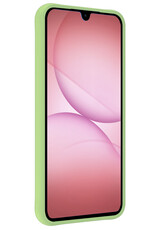 NoXx NoXx Samsung Galaxy A17 Hoesje Siliconen Met Screenprotector - Groen