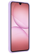 NoXx NoXx Samsung Galaxy A17 Hoesje Siliconen Met Screenprotector - Lila