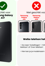 NoXx NoXx Samsung Galaxy A17 Hoesje Siliconen Met Screenprotector - Rood