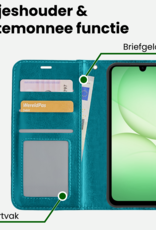 BASEY. BASEY. Samsung Galaxy A17 Hoesje Bookcase - Turquoise