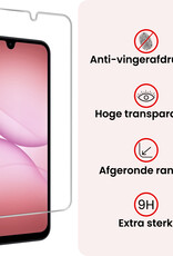 NoXx NoXx Samsung Galaxy A17 Hoesje Siliconen Met 2x Screenprotector - Donkergroen