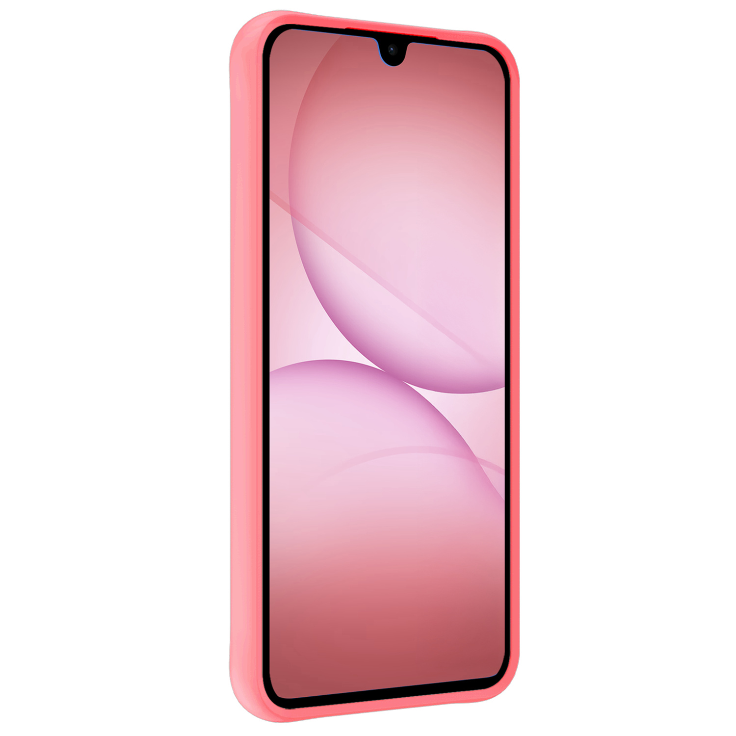 NoXx NoXx Samsung Galaxy A17 Hoesje Siliconen Met 2x Screenprotector - Lichtroze