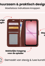 NoXx NoXx Samsung Galaxy A17 Hoesje Bookcase - Bruin