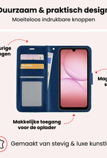 NoXx NoXx Samsung Galaxy A17 Hoesje Bookcase - Donkerblauw