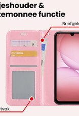 NoXx NoXx Samsung Galaxy A17 Hoesje Bookcase - Lichtroze