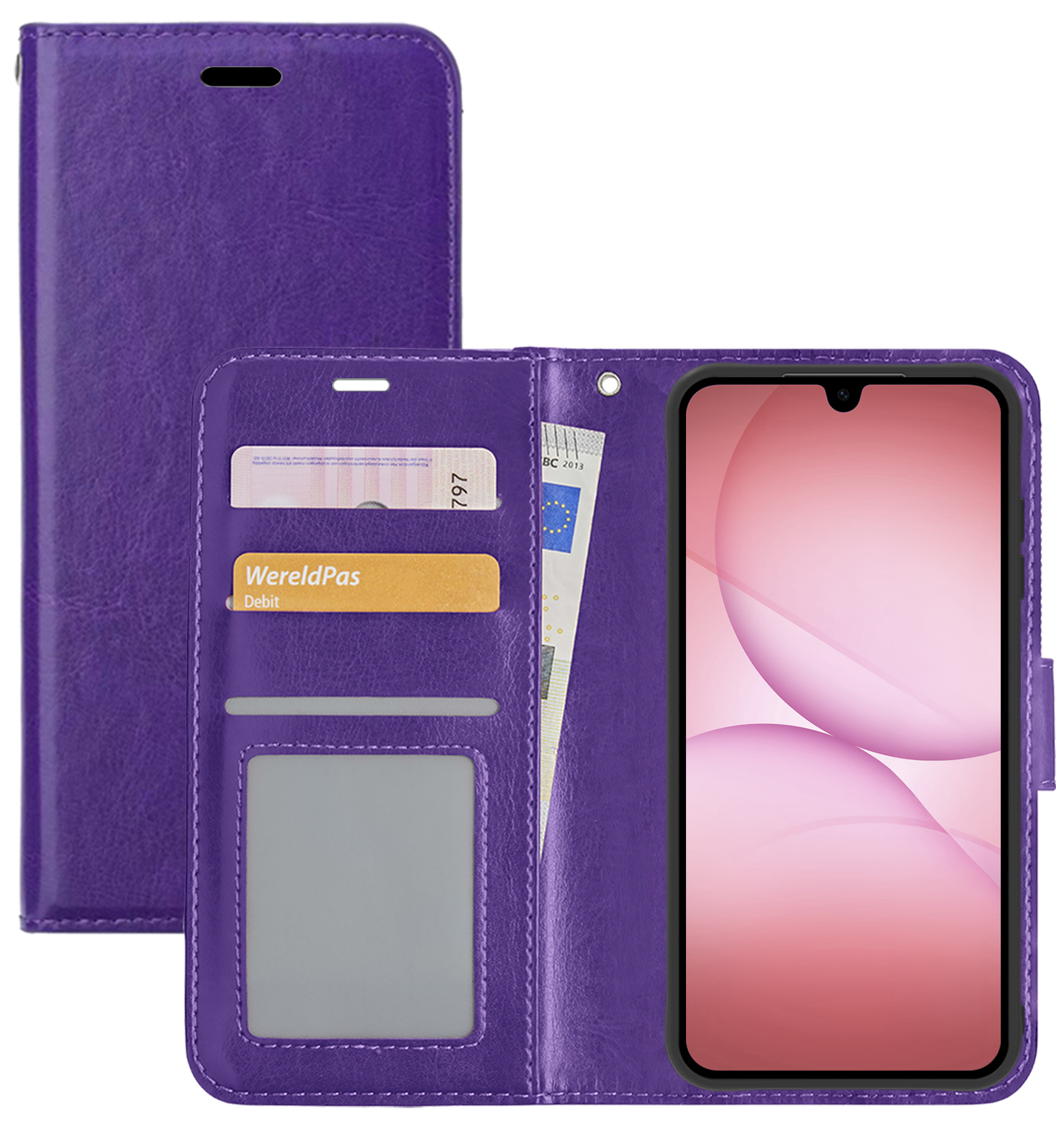 NoXx NoXx Samsung Galaxy A17 Hoesje Bookcase - Paars