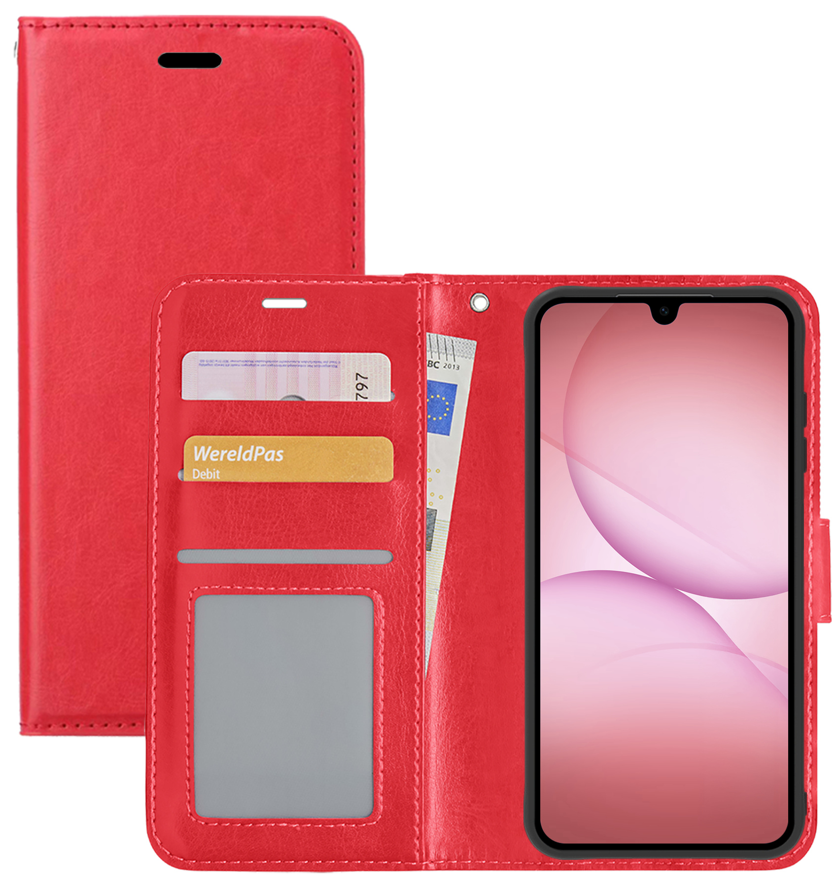 NoXx NoXx Samsung Galaxy A17 Hoesje Bookcase - Rood